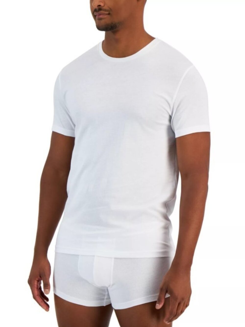 Alfani Men's 4-Pk. Classic-Fit Solid Cotton Undershirts White XL